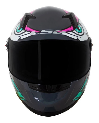 Capacete Ls2 Ff 358 Tribal Orange / Tribal Fucsia Lançamento