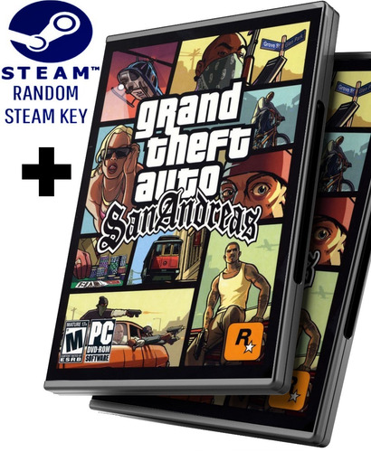 Random Steam Key + Grand Theft Auto San Andreas Juego Pc