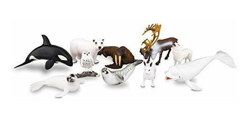 Toymany 10pcs 2-7  Figuras De Animales Polares Realistas, El