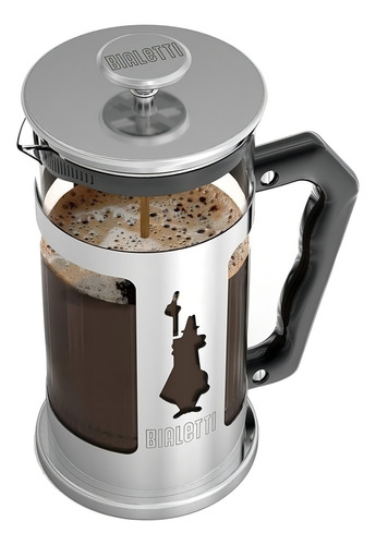 Cafetera Bialetti Preziosa 3 Cups semi automática acero inoxidable prensa francesa