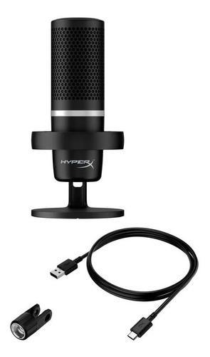 Micrófono Gamer Hyperx Duocast Black Hmid1r-a-bk/g Color Negro