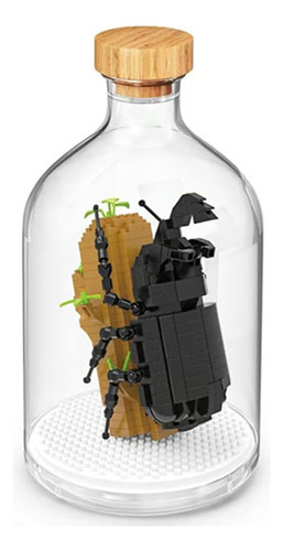 Bloques De Construcción De Insectos En Botella De Vidrio