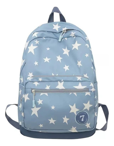 Mochila Escolar Para Niñas Con Estampado De Estrellas Pequeñ