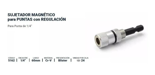 Imagen 2 de 4 de Adaptador Taladro Punta 1/4 Atornillador Durlock Bremen 5162