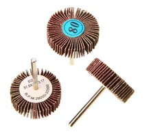 Comprar Grano #80 Set 5 Ruedas Flaps Eje 1\u002F8  Lijado 32mm