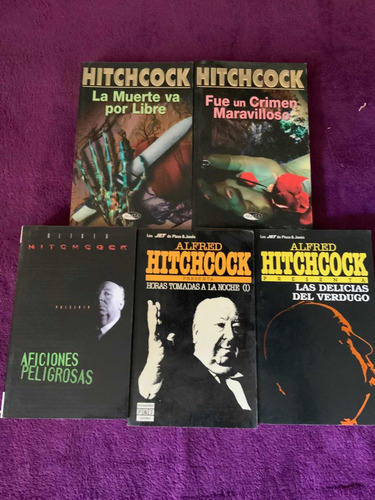 Novelas Libros Suspenso Alfred Htchcock Lote X 5