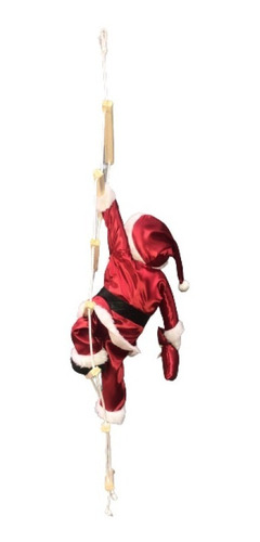 Boneco Papai Noel Vermelho Escada Enfeite Natal Decoração