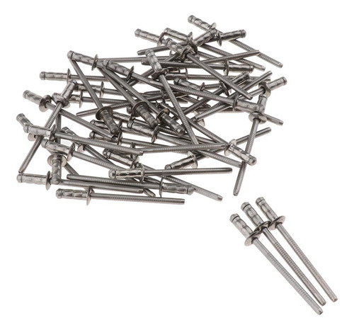 Remaches Ciegos De Extremo Abierto 50pcs 4mm Dia
