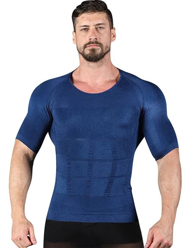 Camiseta Para Hombre Body Ton, Delgada, Moldeadora De Cuerpo