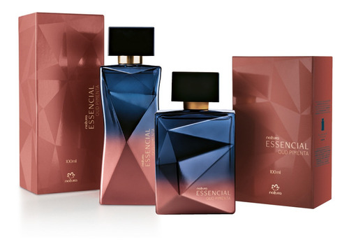 Imagem 1 de 5 de Kit 2 Deo Parfum Essencial Oud Pimenta Feminino + Masculino