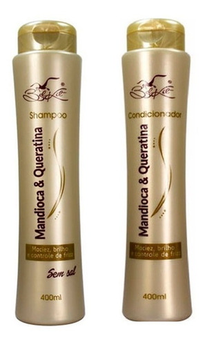 Kit 6 Shampoo 6 Condicionador Mandioca E Queratina Belkit