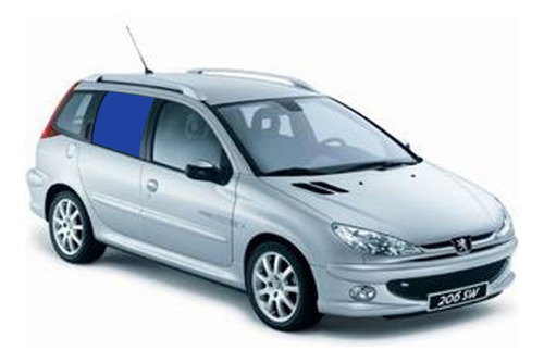 Vidrio De Puerta Trasera Derecha Peugeot 206 1998-2024