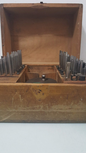 Caja Herramienta Relojería Antigua Boley Leinen Punzón Marca (Usado)
