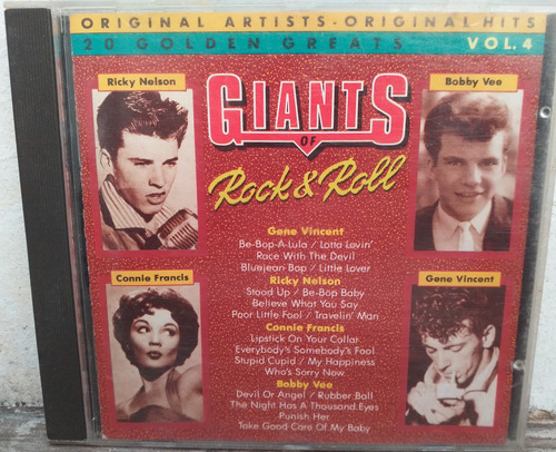 The Giants Of Rock & Roll Vol.4 - Cd Belga Rock De Los 50'