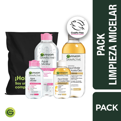 Pack Limpieza Micelar Garnier Skin Active