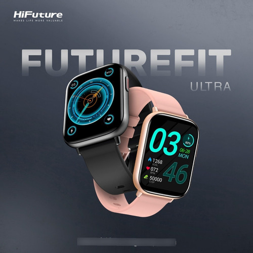 Imagen 7 de 8 de Smartwatch Futurefit Ultra Aerospacegrade Display 1,65 Rosa