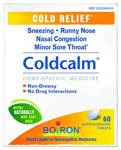 Boiron Coldcalm, 60 Comprimidos, La Medicina Homeopática Par