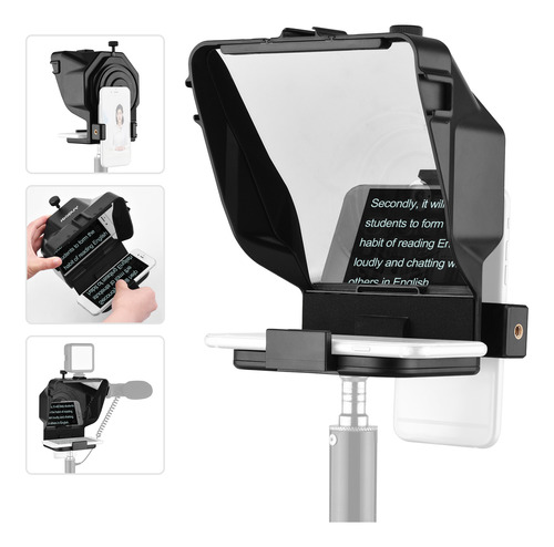 Teléfono Inteligente Portátil Teleprompter Prompter Con