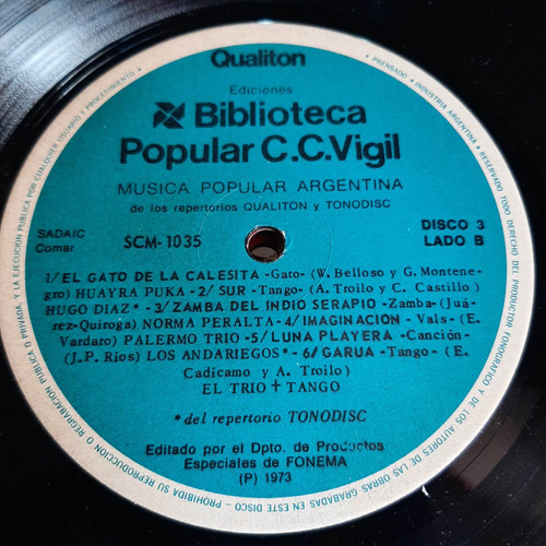 Sin Tapa Disco Musica Popular Argentina Bib Vigil Disco 3 F0