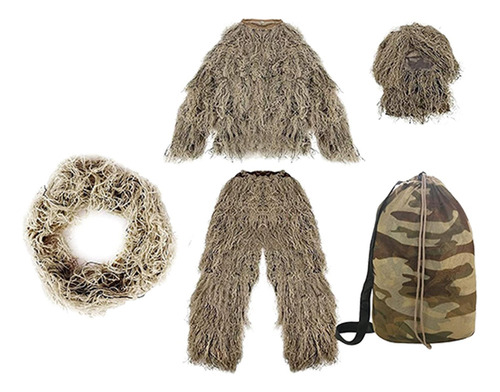 Traje Ghillie, Pantalones Ligeros Y Transpirables, Sombrero