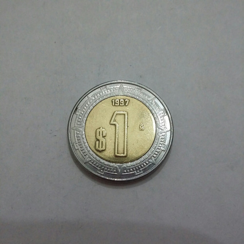 Moneda De México 1 Peso Año 1997
