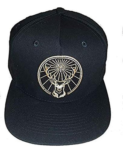 Jagermeister Official Logo Bordado Black Hat - Gorra Snapbac