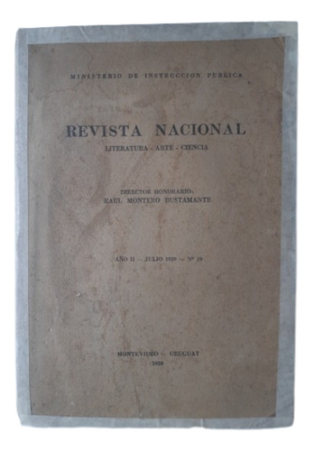 Revista Nacional Literatura Arte Y Ciencia / Uy 1939 N° 19