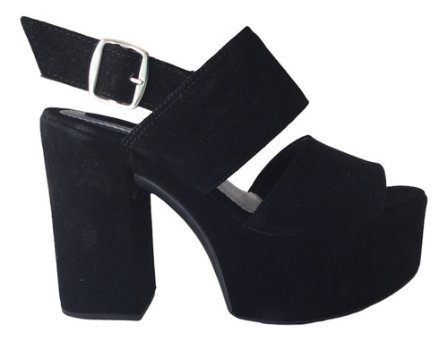 Zapatos Sandalias Mujer Plataforma Charol Gamuza