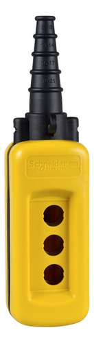 Botoeira Pendente 3 Furos Ø22mm Xaca03 Schneider Cor Amarelo