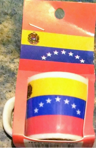 Juego 6x8$ Mini Tazas De Café Cerámica Souvenir Venezuela