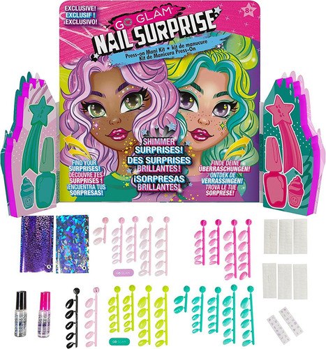 , Juego De Manicura Exclusivo Go Glam Nail Surprise Shi...