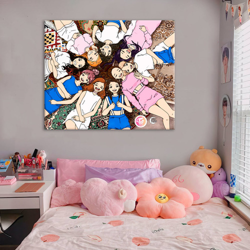 Cuadro Twice K-pop Regalo Kpoper Canvas K15 75 Cm