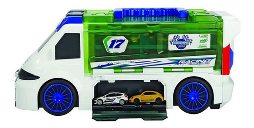 Majorette Camión Valija Porta 18 Autos + Pista Y Sonido