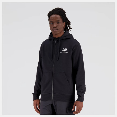 Campera New Balance Hombre Essentials Stacked Logo French Te