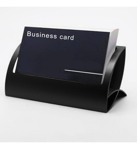 Caja De La Tarjeta De Presentación Del Titular De La Negro