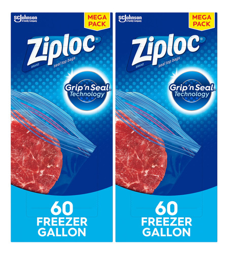 Ziploc - Bolsas Para Congelador Con Nueva Tecnologa Grip 'n 