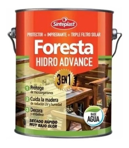 Foresta Hidro Advance 3 En 1 Satinado 4 Lts Premium