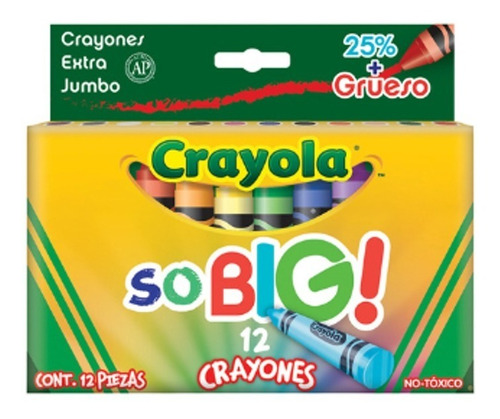 Crayon Crayola Extrajumbo So Big Caja Con 12 Pz