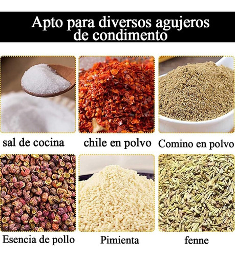 Juego De 2 Saleros Y Pimenteros, Dispensador De Condimentos