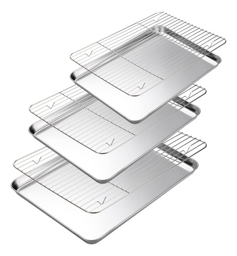 Amrules Bandeja Para Hornear Con Juego De Rejilla De Enfriam
