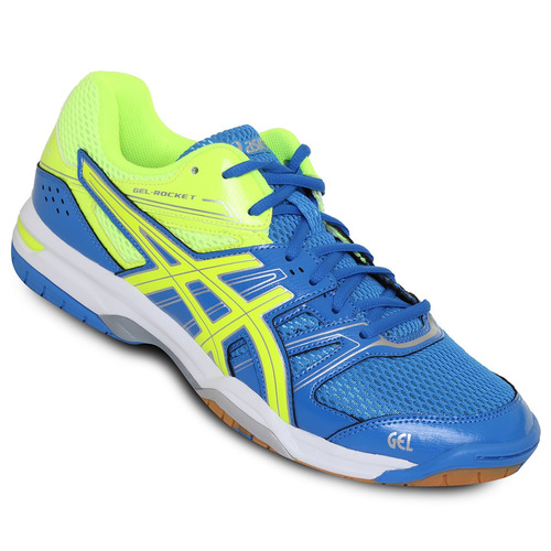 Tenis Asics Rocket 7 Azul Verde 27.5