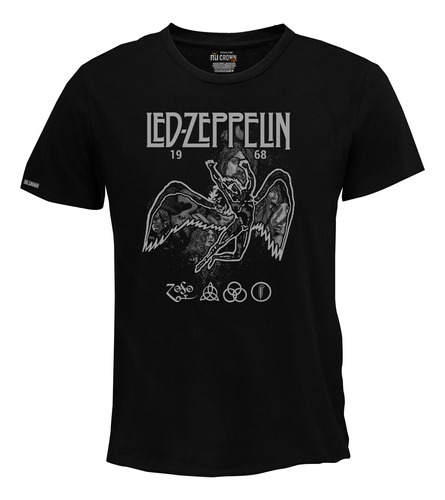 Camiseta Led Zeppelin Banda Rock Mothership Hombre Bto