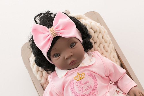 Imagem 2 de 10 de Bebê Reborn 21 Itens Princesa Boneca Senta Silicone Bolsa