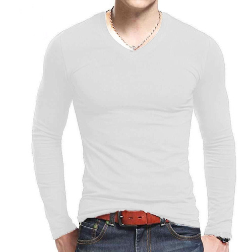 Camiseta Camisa Masculina Manga Longa Blusa Slim Fit Lycra 