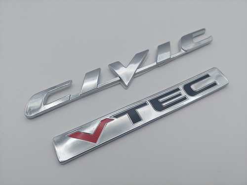 Emblemas Honda Civic Vtec Cromados 