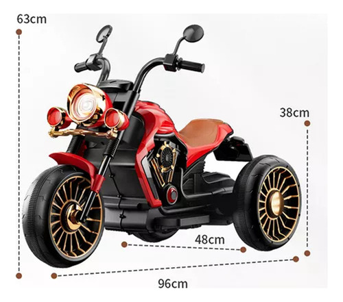 Motocicleta electrica para niños Heaimo YYMTC color rojo