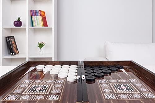Juego De Mesa De Backgammon Turco - 19 Para Adultos Con Made