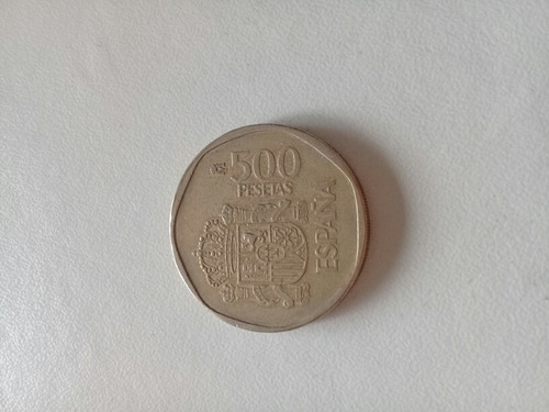 Moneda España 500 Pesetas 1989 Juan Carlos Y Sofía 