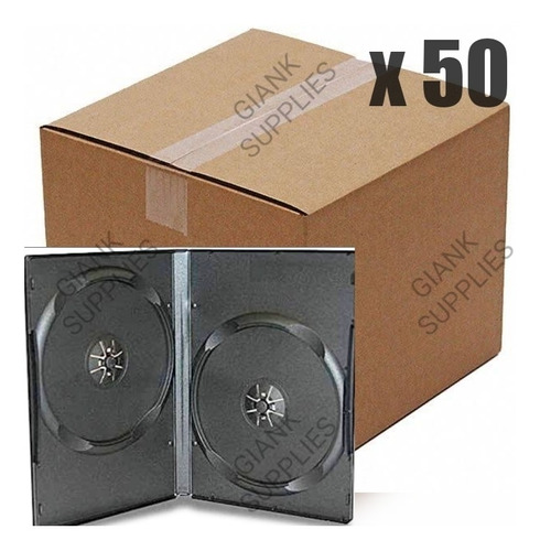 Estuche Rígido X50u Para 2 Dvd/cd, 14 Mm Espesor Calidad A1