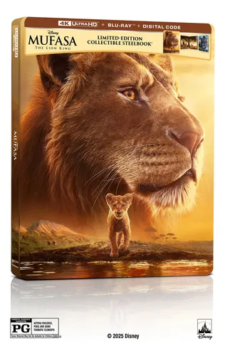 Película Disney Mufasa: El Rey León 4k Uhd Blu-ray